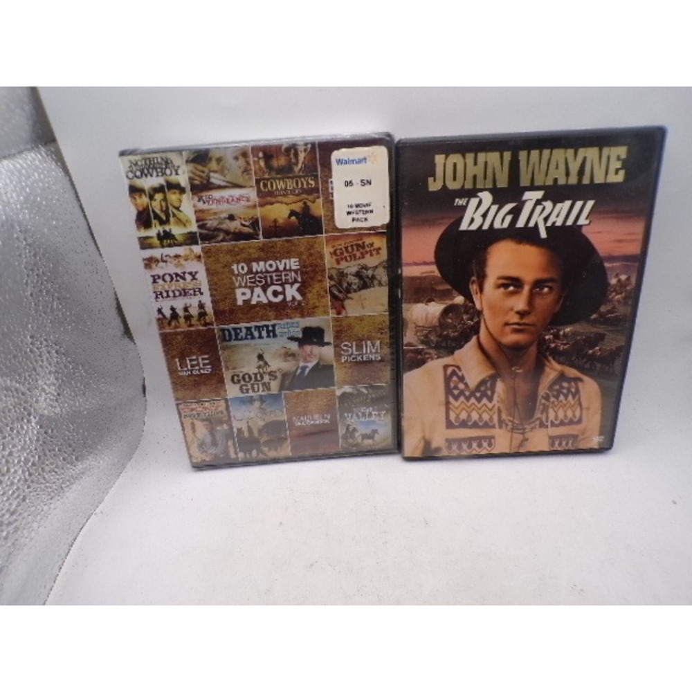 Western Movie DVD Bundle 10 Movie Pack Vol 2 Sealed & John Wayne The Big Trail